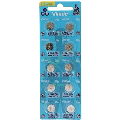 Afbeelding van Pak van 10 knoopcellen AG6, LR921, LR69, V371, SR69, L912F, L912F