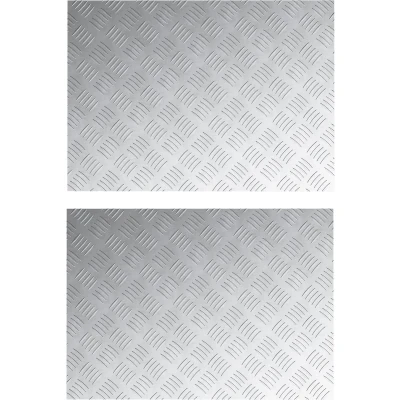 Afbeelding van vidaXL Zilver Rubber 70 x 50 0.2 cm Antislip Traplopers