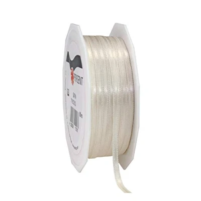 Afbeelding van PRÄSENT 7180350 804 cadeaulint, kunststof, ivoor crème, 50 m x 3 mm