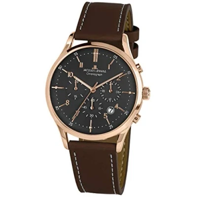 Afbeelding van Jacques Lemans 1 2068Q Polshorloge Heren Quartz Chronograph Retro Classic