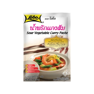 Afbeelding van Lobo Zure groenten Currypasta 12 x 50 g Asian Food Lovers