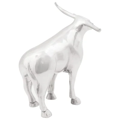 Afbeelding van vidaXL Beeld Zilver Aluminium 20 x 17 23 cm Aantrekkelijk Ontwerp