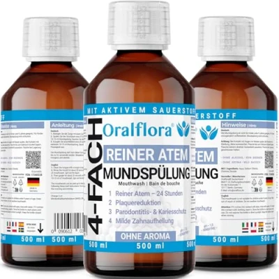 Afbeelding van 3x zeer effectieve mondspoeling 500 ml met chloordioxide CDL frisse adem 24 uur mondwater