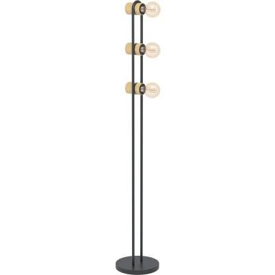 Afbeelding van EGLO Chieveley Vloerlamp E27 140,5 cm Zwart/Bruin