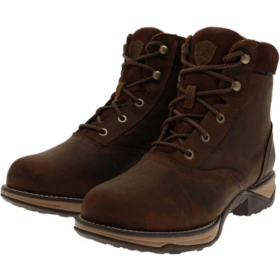 Afbeelding van Ariat Western Boot Anthem Round Toe Lacer H2O Dames Distressed Brown 38