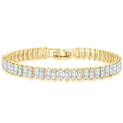 Afbeelding van Tennisarmband Micci Due goud verguld Armband dames met geschenkverpakking van Sophie Siero Sieraden voor Vrouwen Armbanden