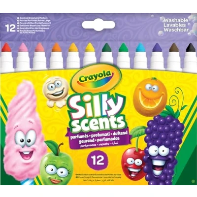 Afbeelding van Crayola Silly Scents Viltstiften Geurstiften Met Brede Punt 12 Stuks
