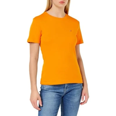 Afbeelding van Tommy Hilfiger NEW SLIM CODY Tshirt print, Dames, Maat: XL, Rich ochre