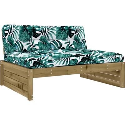 Afbeelding van Tuinmiddenbank 120x80 cm gempregneerd grenenhout