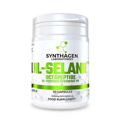 Afbeelding van SYNTHAGEN LABORATORIES NL SELANK OCTAPEPTIDE Voor het verbeteren van slaap en verminderen angst Peptiden geheugen concentratie ondersteuning cognitieve functies