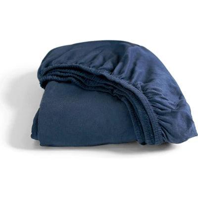 Afbeelding van Hoeslaken Cinderella Navy (Jersey) 160 x 210/220 cm