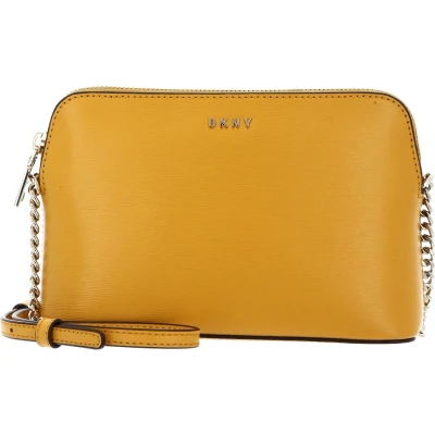 Afbeelding van DKNY Leren Schoudertas Bryant Sutton Dome Crossbody Bag Dandelion Geel