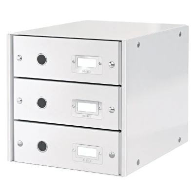 Afbeelding van Ladenbox Leitz WOW Click &amp; Store 3 laden wit