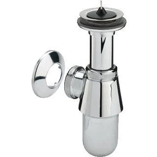 Afbeelding van Viega plugbekersifon met rozet 1.1/4&quot; x 32 mm messing chroom