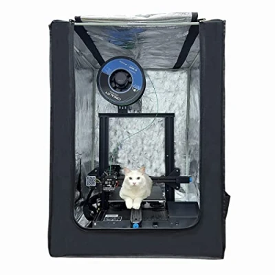 Afbeelding van YOOPAI 3D Printer Behuizing voor Creality Ender 3/ 3 V2/ Pro/Anycubic/Elegoo en zo verder, Vuurvast &amp; Stofdicht Tent Constant Temperature Cover 550 * 650 750 mm