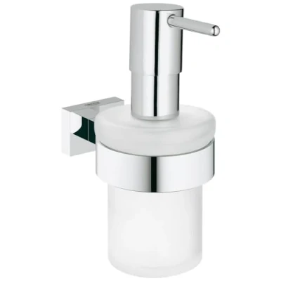 Afbeelding van Grohe Essentials Cube zeepdispenser met houder chr.
