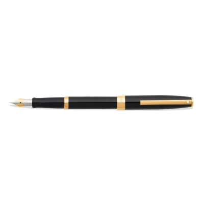 Afbeelding van Sheaffer vulpen Sagaris E9471 M Glossy black gold tone SF E0947153