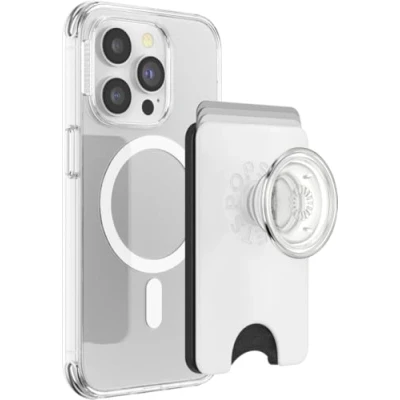 Afbeelding van PopSockets Pasjeshouder voor MagSafe White Clear