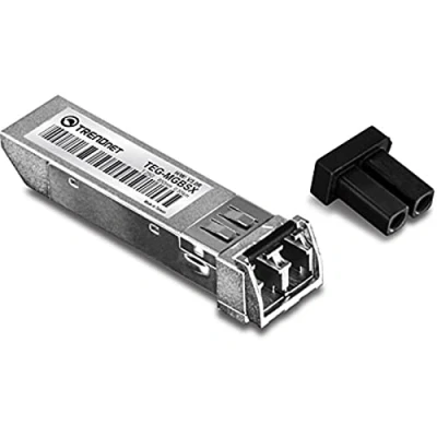 Afbeelding van TRENDnet TEG MGBSX Gigabit SFP LC module, multi mode, mini GBIC, tot 550 m, compatibel met standaard sleuven, verwisselbaar in continu gebruik