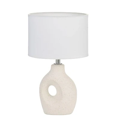 Afbeelding van Pauleen 48319 tafellamp Pure Crush E14 max. 20 W crème, beige mat stof, keramiek nachtlamp