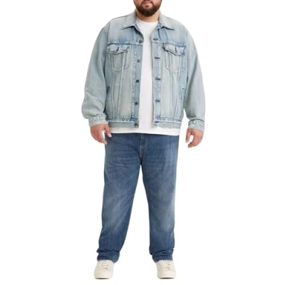 Afbeelding van Levi&#039;s Plus 502 Taper Jeans Tapered Fit, Heren, Maat: 48x34, Shitake