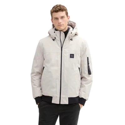 Afbeelding van TOM TAILOR Heren 1041320 jas, 26199 Beige Alfalfa, L, L