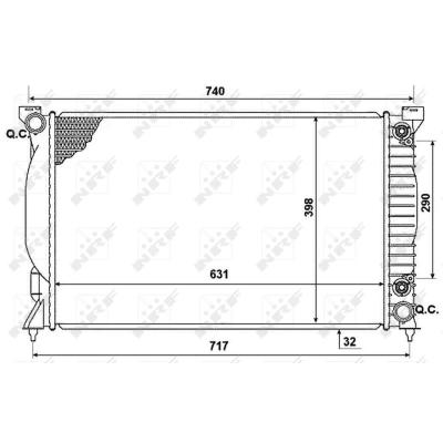 Afbeelding van NRF Radiateur 53958