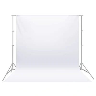 Afbeelding van Neewer® 6 x 9FT/1,8 2,8M PRO Photo Studio 100% pure mousseline inklapbare achtergrondachtergrond voor fotografie, video en televisie (alleen achtergrond, geen frame) wit