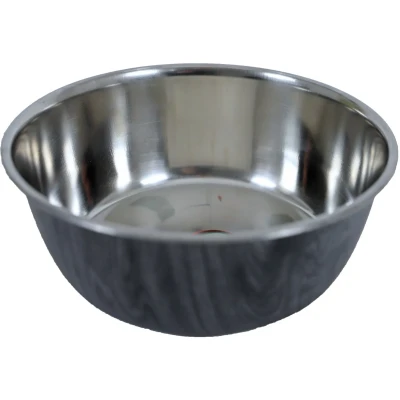 Afbeelding van Eetbak hond RVS deco grijs 1890 ml Gebr. de Boon