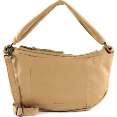Afbeelding van FREDsBRUDER Leren Schoudertas Rousur Small Shoulderbag Sand Beige