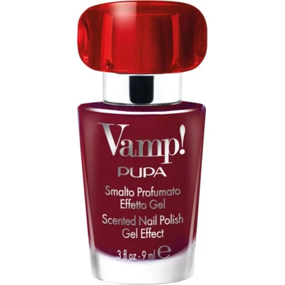 Afbeelding van Pupa Milano Vamp! Scented Nail Polish Gel Effect 221 Infinite Burgundy 9ml