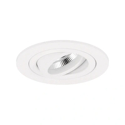 Afbeelding van Yphix Venezia Inbouwspot Wit Rond Kantelbaar Voor 35mm Spots 1 Lichtpunt Ø 71mm LEDdirect.nl