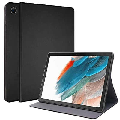 Afbeelding van TECHGEAR smart case voor Samsung Galaxy Tab A8 10.5 inch 2022 release (SM X200 / SM X205) PU lederen slanke standaard cover met hoekbescherming [automatisch waken/slapen] zwart