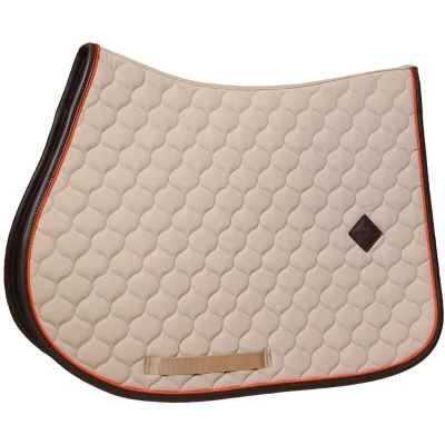 Afbeelding van Zadeldoek onion quilt leer neon jumping beige FULL