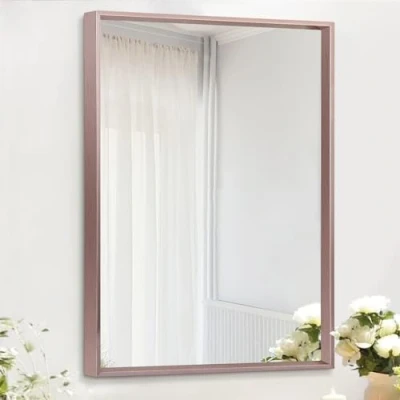 Afbeelding van AAZZKANG Rechthoekige Spiegel Metalen Frame voor Badkamer Slaapkamer Woonkamer Entryway Decoratieve Opknoping Thuis Muur Decor