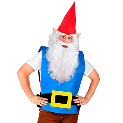 Afbeelding van &quot;GNOME&quot; (vest met riem, muts) volwassen maat L/XL (L/XL)