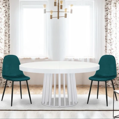 Afbeelding van Set van 4 Gao Groen Velvet Stoelen Menzzo