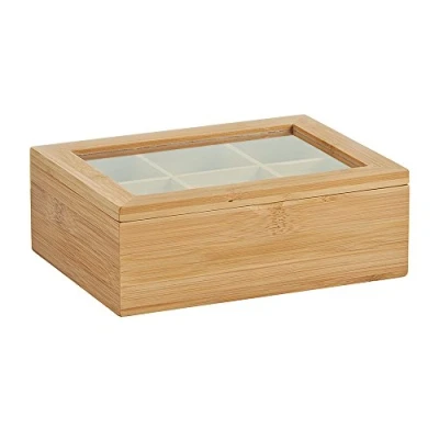 Afbeelding van Zeller 25360 theezakjesbox, bamboe, ca. 21 x 16 7,5 cm