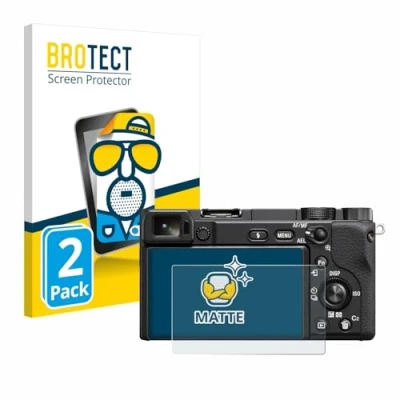 Afbeelding van BROTECT (2 Stuks) Antireflecterende Beschermfolie voor Sony Alpha 6100 Anti Glare Screen Protector, Mat, Ontspiegelend