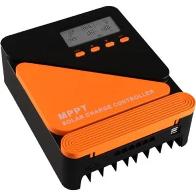 Afbeelding van SolaMr 40A MPPT Zonne laadregelaar 12/24V Automatische Parameter Instelbaar met LCD scherm en Dubbele USB Poort Zonnepaneel Batterijregelaar voor Gel Verzegelde natte Lithium Batterij GM D40A