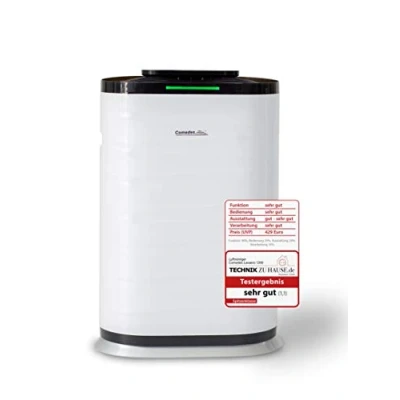 Afbeelding van Comedes Lavaero 1200 Krachtige 4 traps luchtreiniger incl. actieve kool, HEPA filter en ionisator Ruimtes tot 70m², CADR 600m3/h Luchtkwaliteitssensor Ideaal voor mensen met allergieën