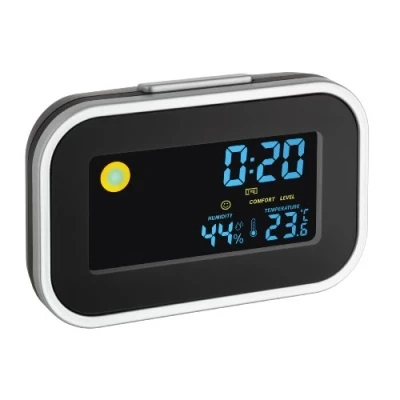 Afbeelding van TFA Dostmann 60.2015 Wekker Quartz Zwart, Zilver Alarmtijden: 1
