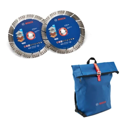 Afbeelding van Bosch Professional Zubehör, Zaagbladen, MultiMaterial Diamant TS Set + Rugzak Expert
