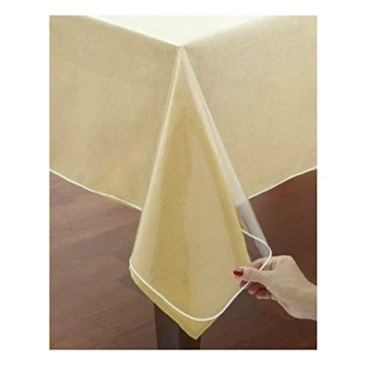 Afbeelding van VITA PERFETTA PVC tafelkleedbescherming, 160 x 300 cm, doorzichtig