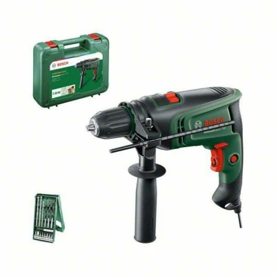 Afbeelding van Bosch Groen Klopboormachine UniversalImpact 730 Incl. Dieptestop, additionele handgreep en 15 delige X Line set 0603313402