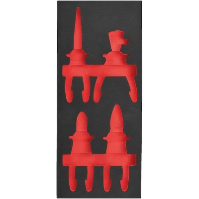 Afbeelding van Milwaukee Empty 4 pc Insulated Pliers set Foam Insert Lege Inlay tangen VDE 1 (4 delig) 4932493679