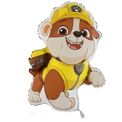 Afbeelding van Ballonheld Folieballon Paw Patrol Rubble XL Supershape ca. 77 cm geschikt voor helium lange zweeftijd kinderballonnen