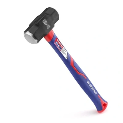 Afbeelding van WORKPRO Voorhamer 1,68 kg met glasvezel handvat, 31 cm handgreep, gesmede stalen kop antislip ergonomische handgreep voor tuinieren, bouwwerkzaamheden