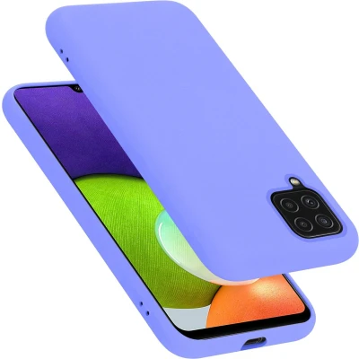 Afbeelding van Cadorabo Hoesje geschikt voor Samsung Galaxy A22 4G / M22 M32 Case in LIQUID LICHT PAARS Beschermhoes TPU