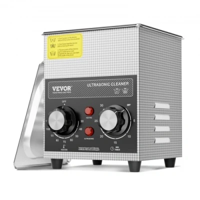 Afbeelding van VEVOR Ultrasone reiniger met verwarmingstimer en mand Digitale geluidsmachine 2L